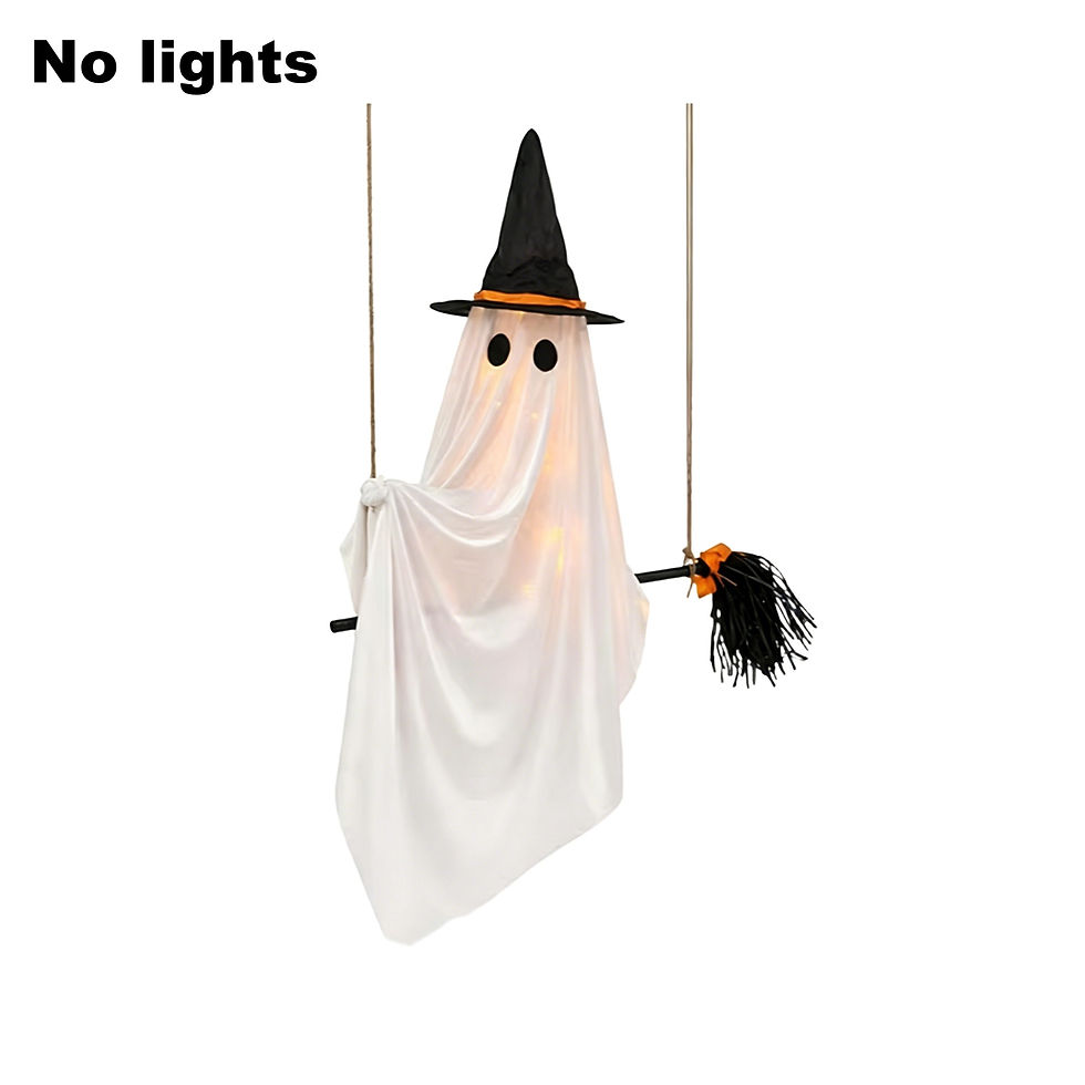 Thumbnail: Light-Up Flying Witch Ghost with Remote
