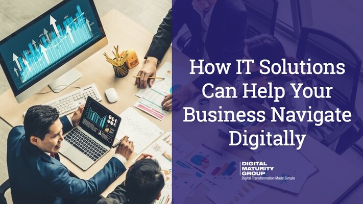 Man on a computer: How IT Solutions Can Help Your Business Navigate Digitally