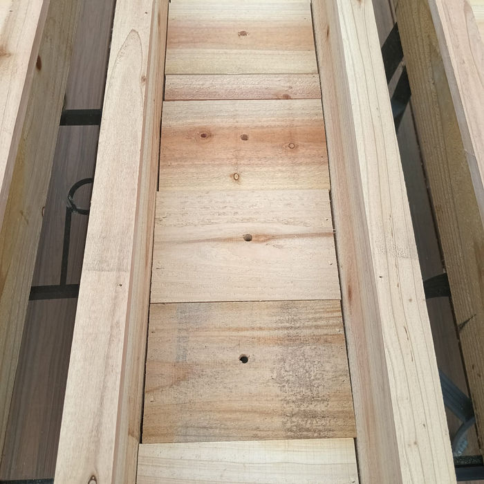 Close-up of planter boxes