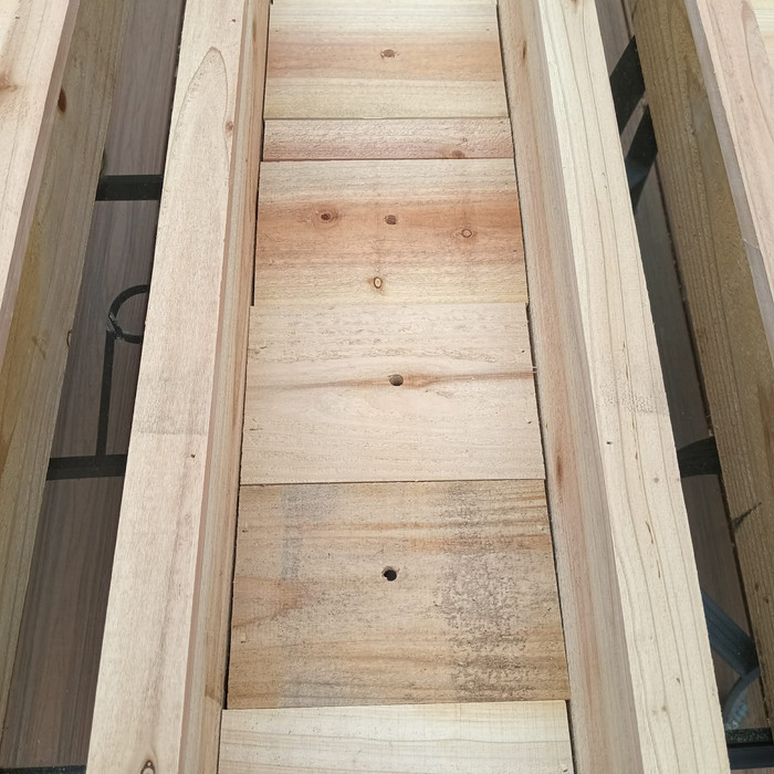 Close-up of planter boxes