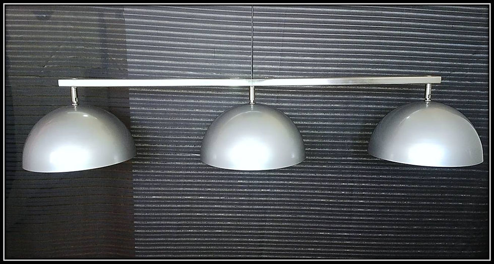 Colg media esfera 3 luces