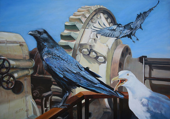 Seagul &Crows | Oil