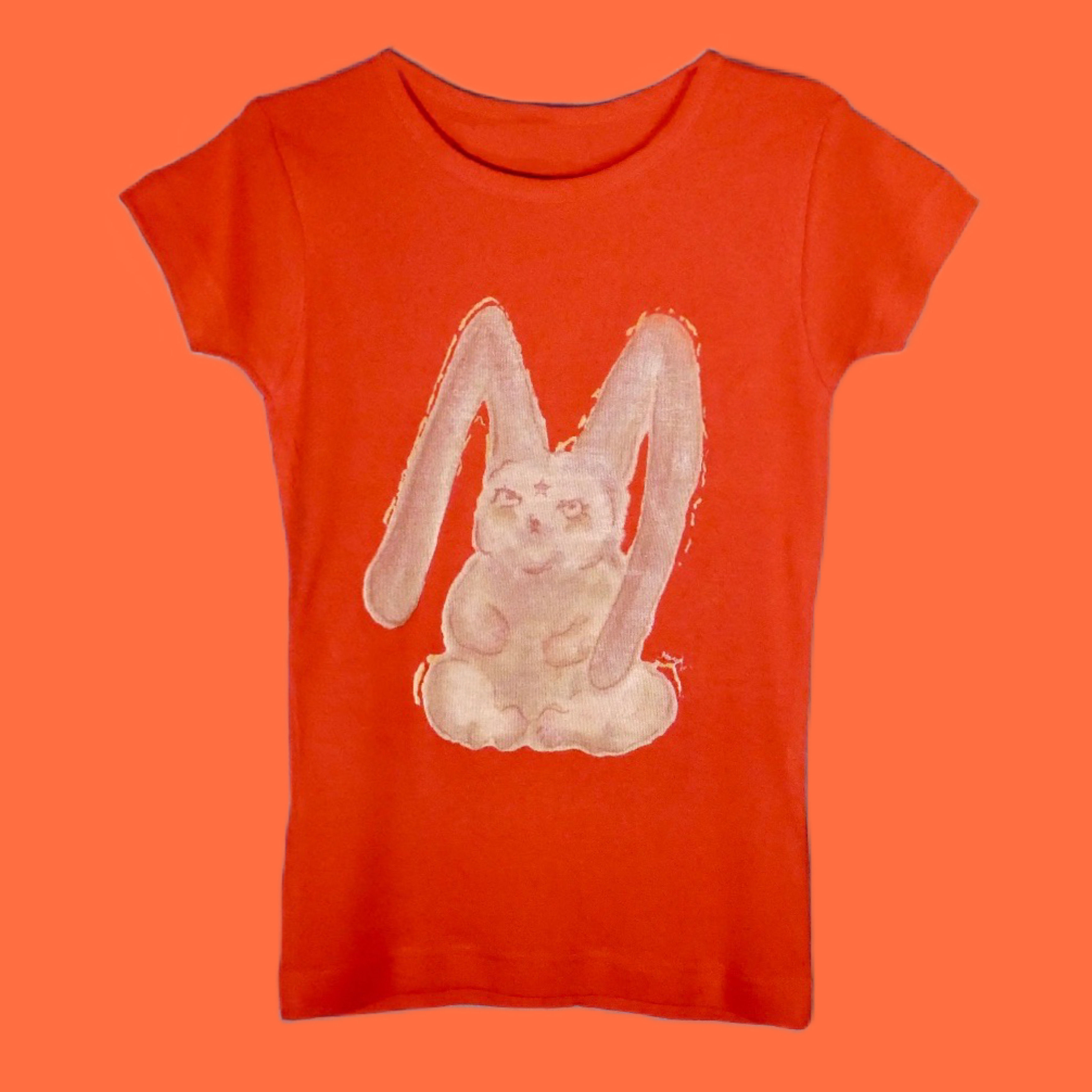 Tsukimi Usagi T-shirt  (red）