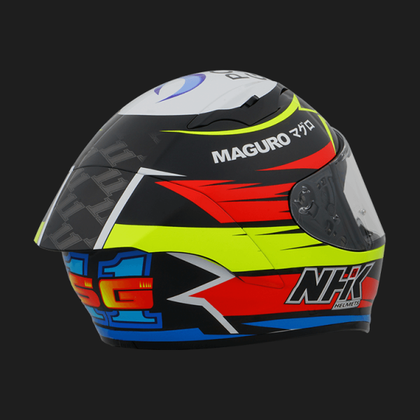 Thumbnail: NHK 全罩 GP-R Tech ABS SG11#1 (Sergio Garcia) 選手彩繪