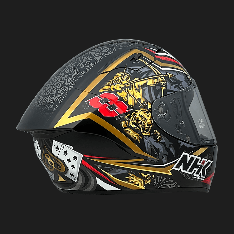 NHK 全罩 GP-R Tech ABS RS8 (Rajiv Sethu) 選手彩繪