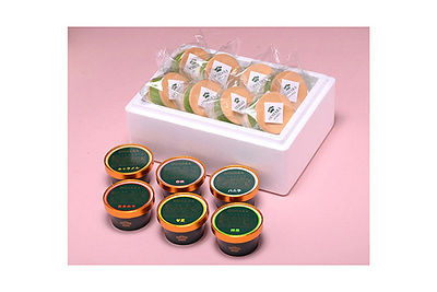 プレミアムアイス6個、もなかあいす8個セット ¥6,416 (唐津店限定)