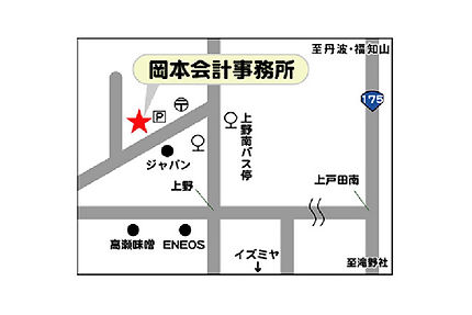 岡本会計事務所のMAP