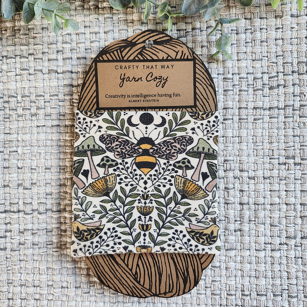 Thumbnail: Vintage Bees, Moths & Mushrooms Yarn Cozy