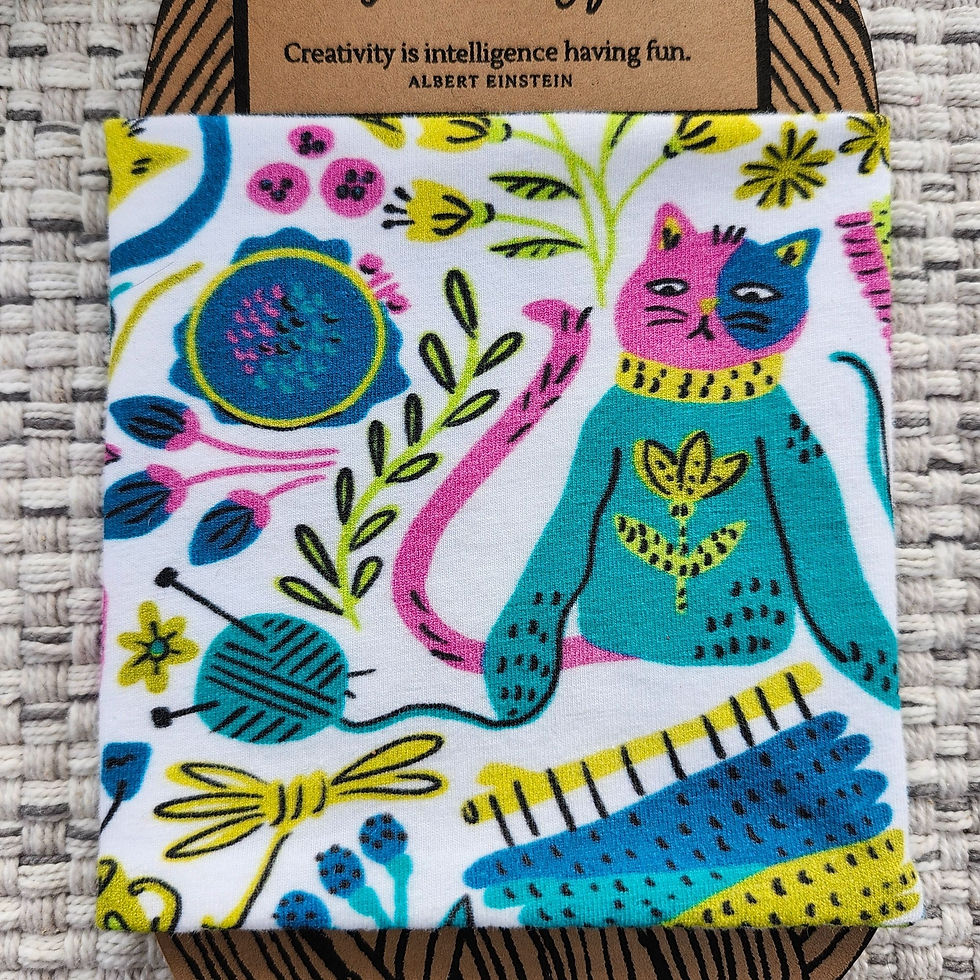 Thumbnail: Neon Cats & Knitting Yarn Cozy