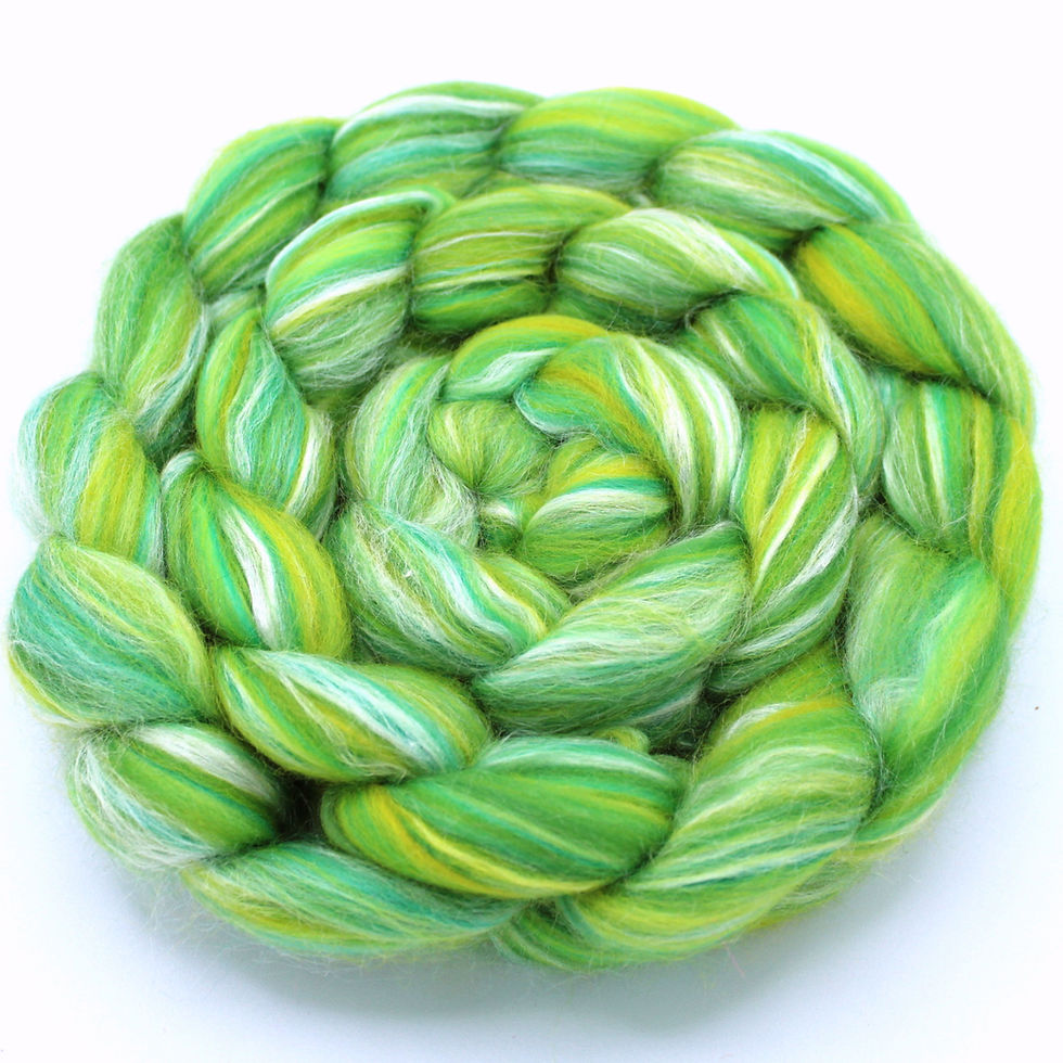 Thumbnail: 70% Merino / 30% Tussah Silk - Greener Pastures