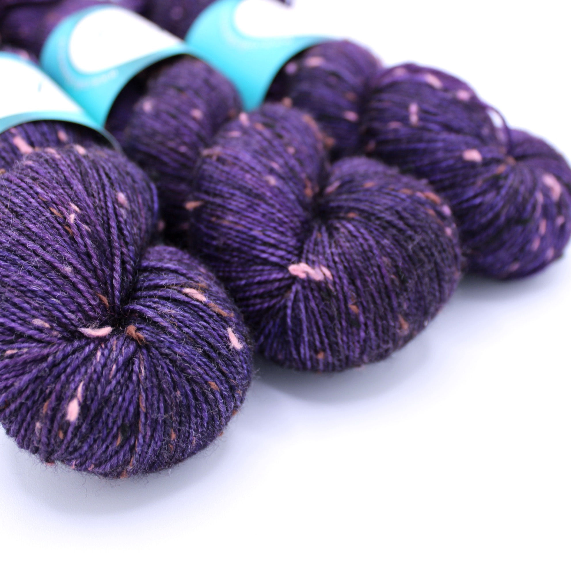 Tweed Sock - Eggplant