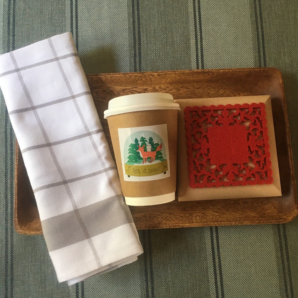 Yılbaşı Temalı Kapaklı Kahve Bardağı , Kahve Bardağı , Kahve Kupası