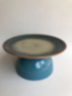 Nordhus Moon Blue Ceramic Footed Presentation Plate
