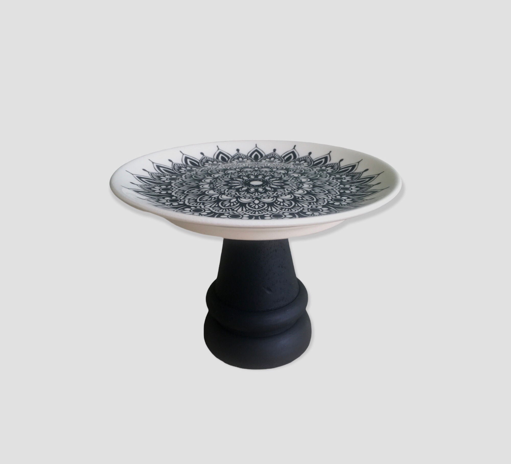 Folk Serisi Ahşap Ayaklı Sunum Tabağı