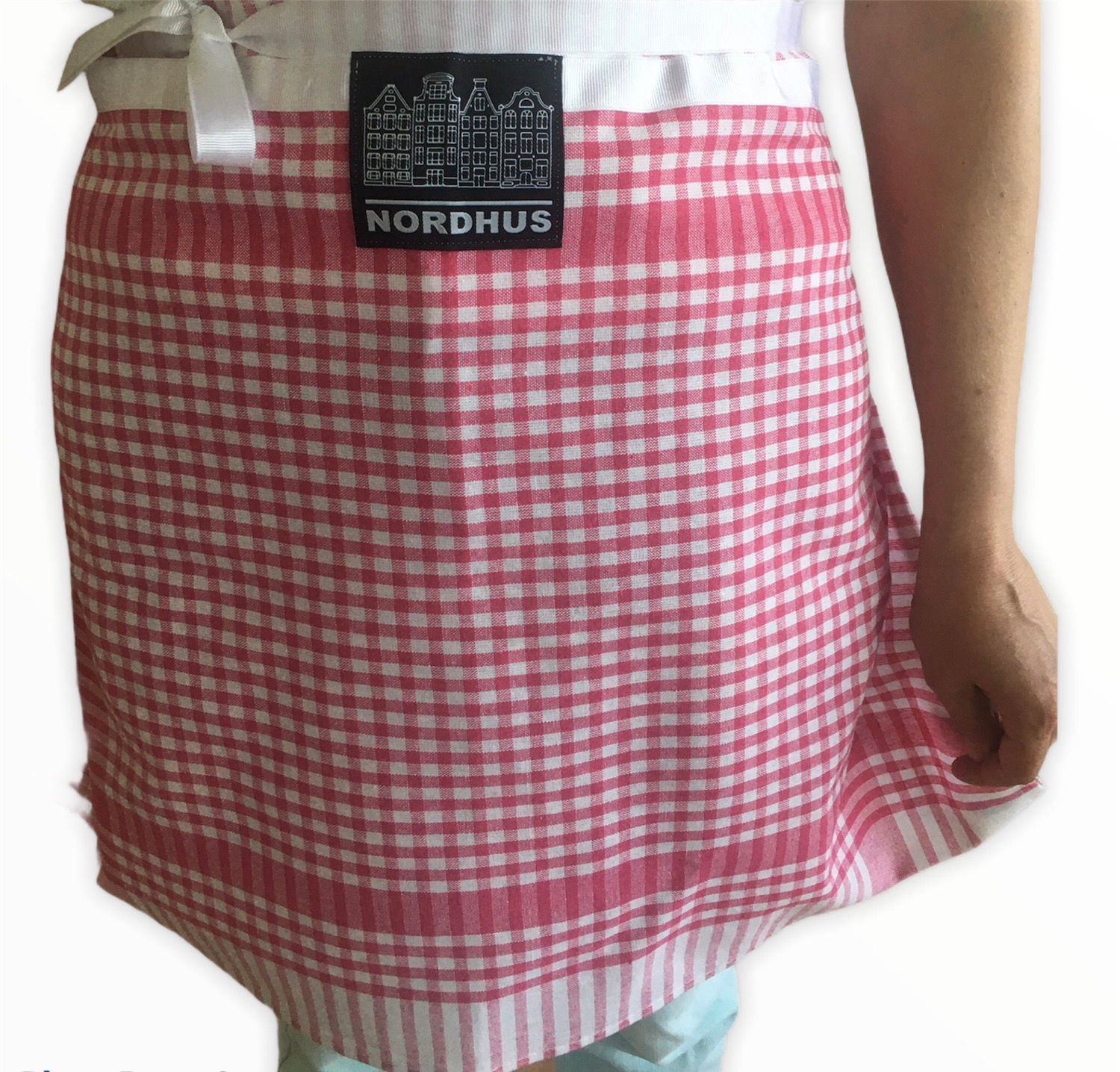 Kırmızı Mini Kare Önlük