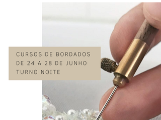 Intensivos de Bordados em JUNHO na CoutureLab Porto Alegre!