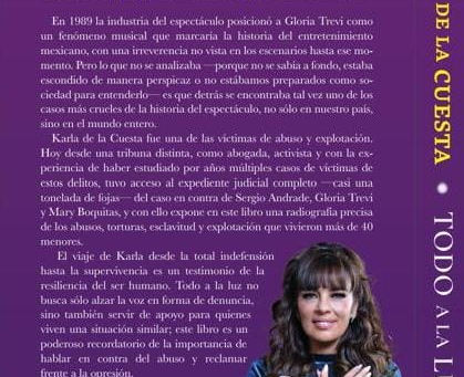 Karla de la Cuesta responde a la demanda interpuesta por Gloria Trevi.