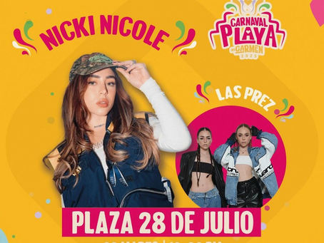 DJ Aranza Goroz, Las Prez y Rayawana serán parte del “Carnaval Playa del Carmen 2025”.