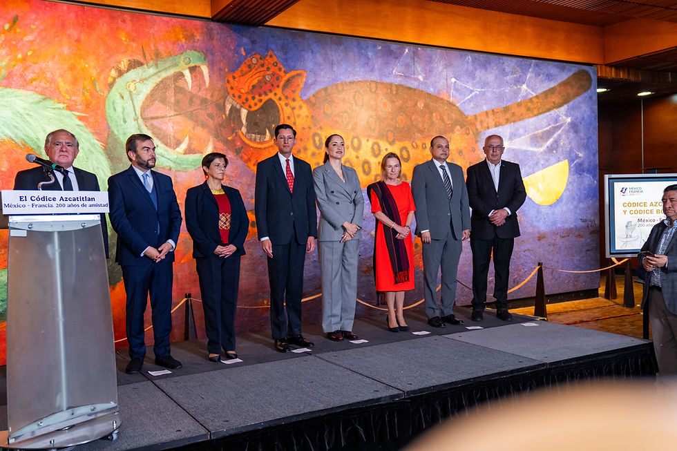 Francia y México exhiben el Códice Azcatitlan en el Museo Nacional de Antropología.