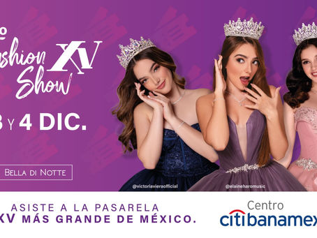 DIAMOND GROUP PRESENTA, LA PRIMERA EDICIÓN DE
"EXPO FASHION SHOW XV',
EL 3 Y 4 DE DICIEMBRE EN LA
