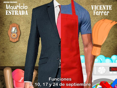 “El amo de la casa”: Un divertido y nostálgico monologo que nos
habla de la familia, de la paternidad y sobretodo del amor, sin dejar
de lado la perspectiva de género.