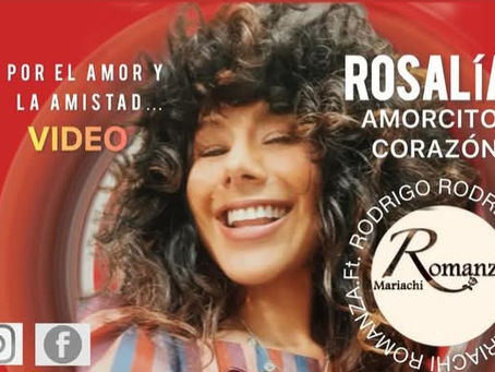 Rosalía León lanzó el tema “Amorcito Corazón” para celebrar el día de los enamorados junto a Rodrigo Rodríguez del mariachi Romanza. Échenle un ojo a esta propuesta.
