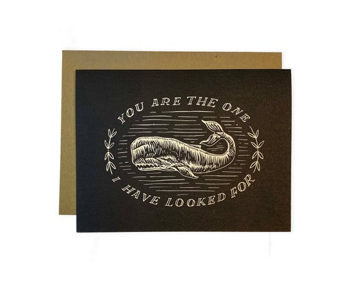 The One I've Looked For, White Whale Greeting Card