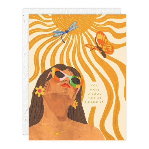 Sunshine Soul  Love + Friendship Greeting Card