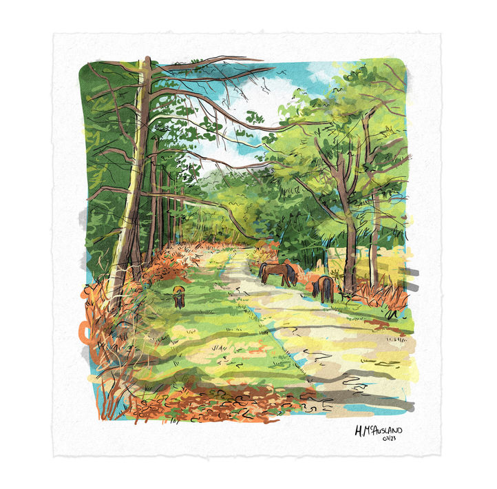 1 Heather_McAusland_New_Forest_Ponies w texture_032023.jpg