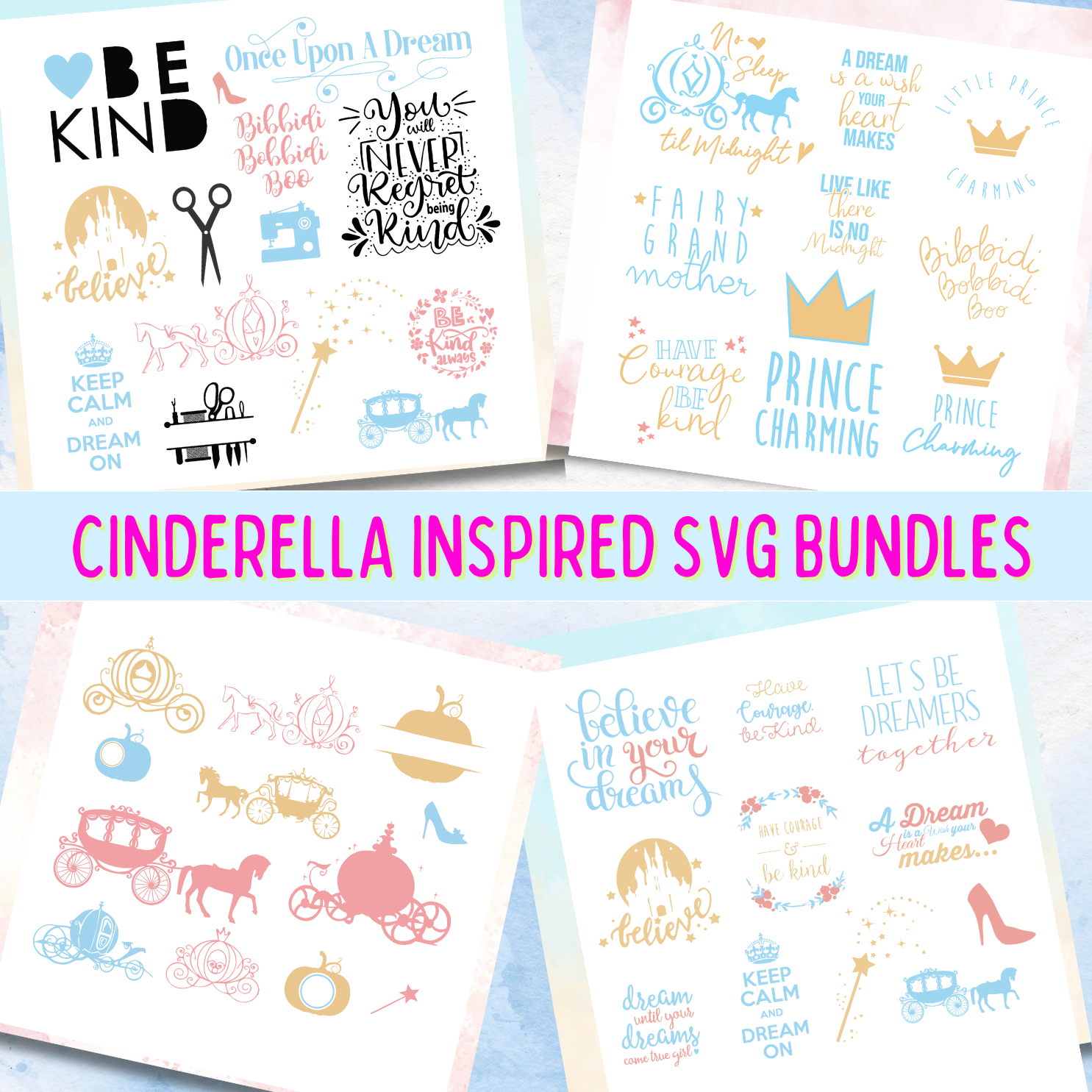 Cinderella Inspired SVG Bundle