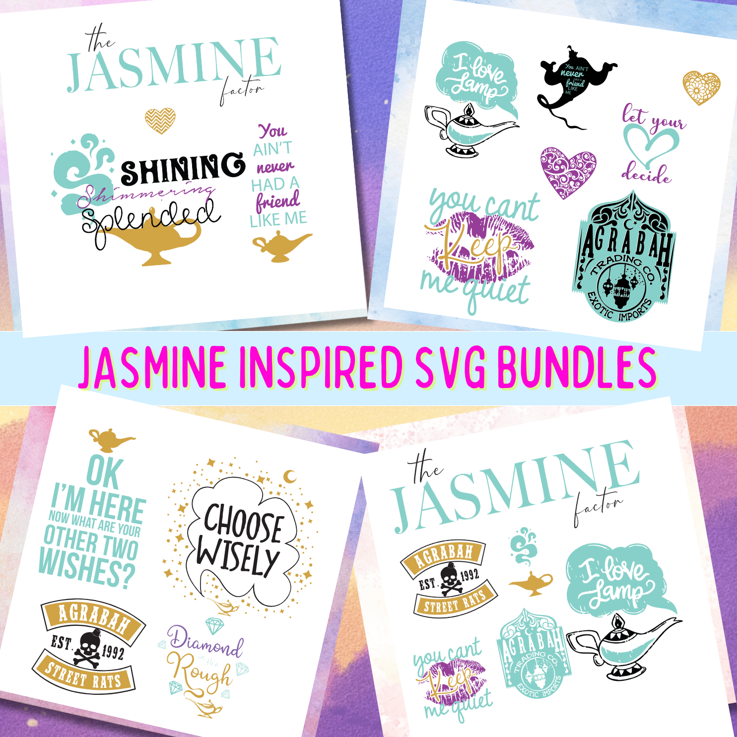 Jasmine Inspired SVG Bundle