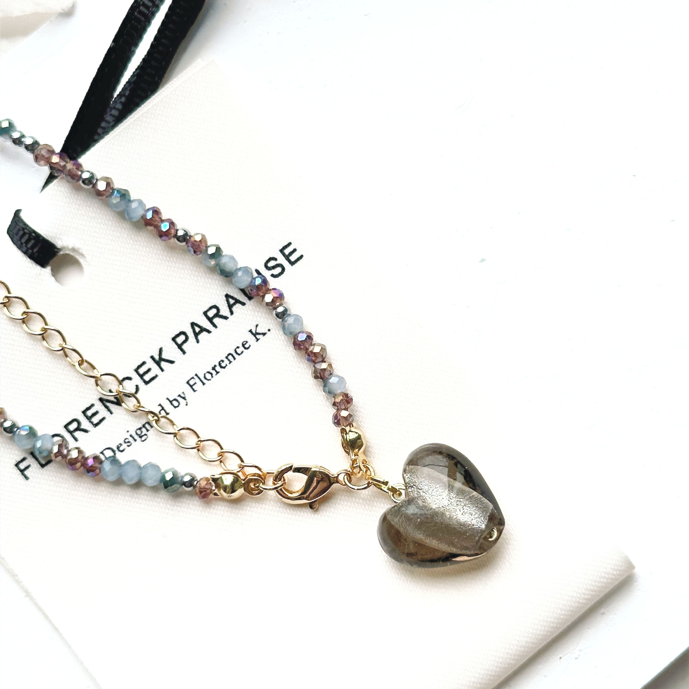 Heart shaped Beaded Bracelet Handmade Jewelry Gift