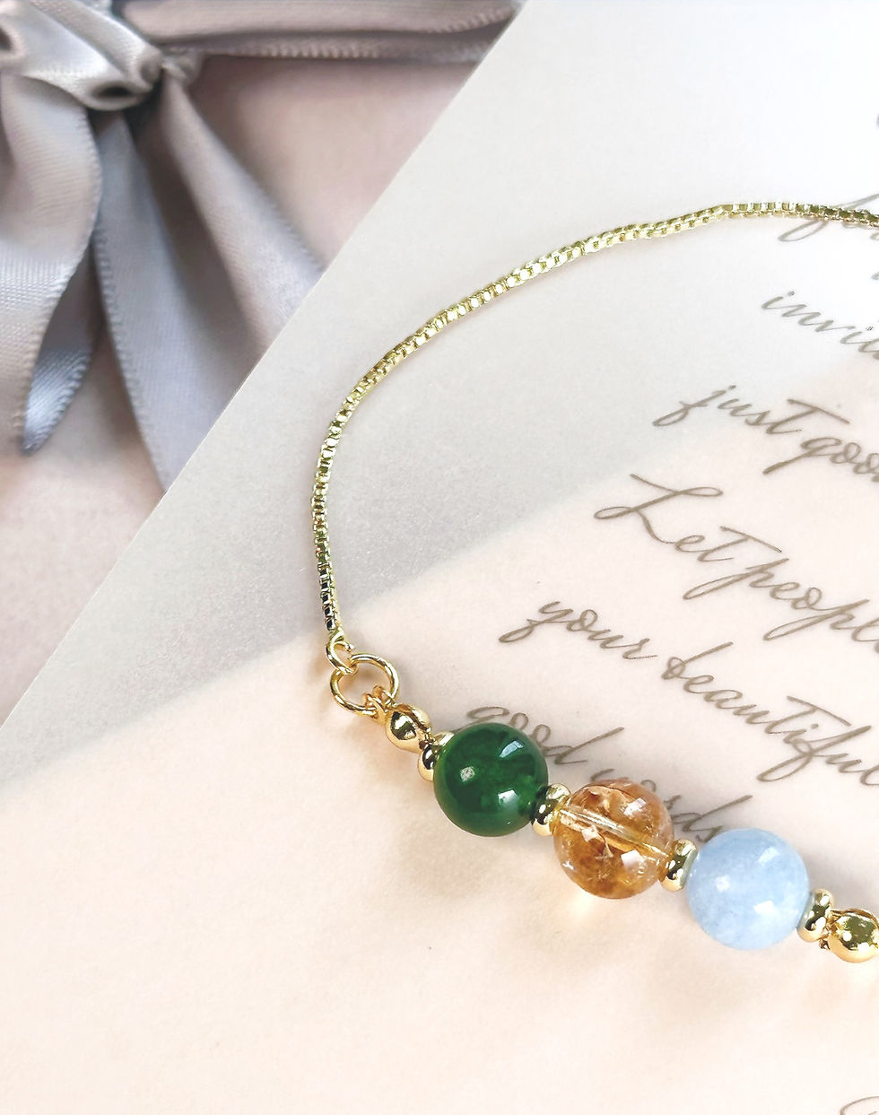 Thumbnail: Crystal healing bracelet