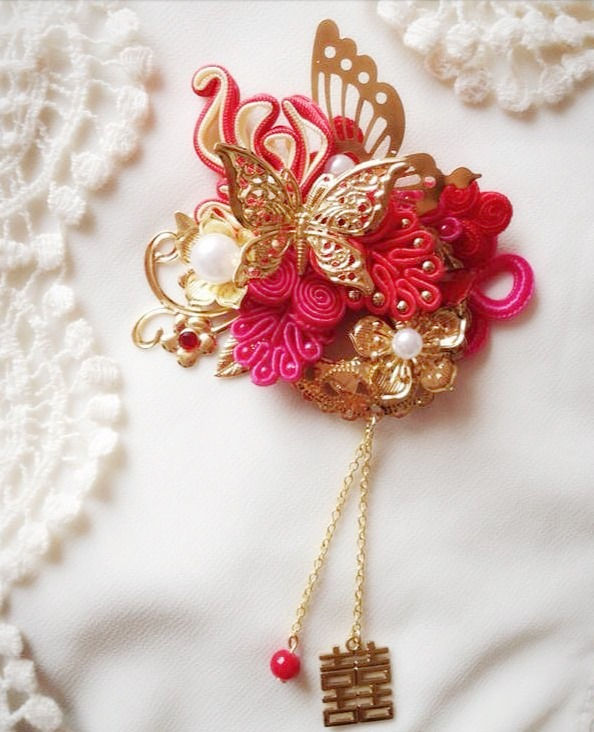 Handmade Chinese Wedding Bridal Hair Accessory