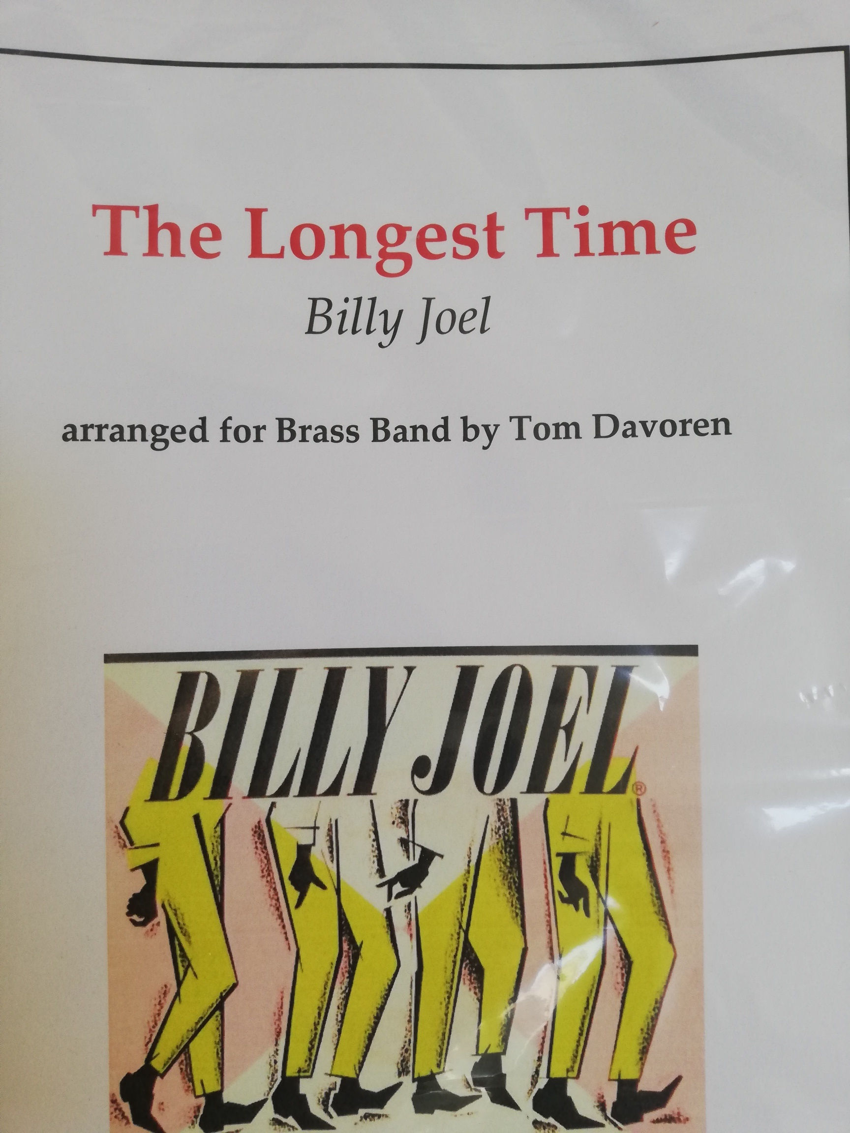 The Longest Time, Billy Joel, arr TomDavoren