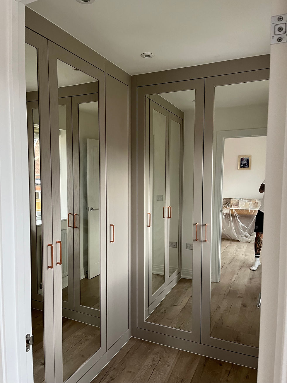walk-in made to measure wardrobe