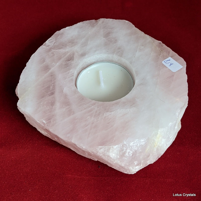 Rose Quartz T-Light Holder