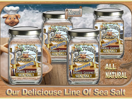 100% Natural Evaporated Sea Salts With Smokey Mouth Watering Flavors!