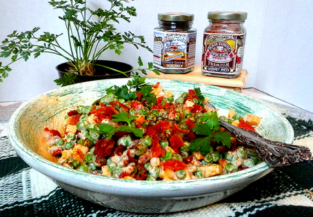 Bacon and Pea Salad With 
Paprika