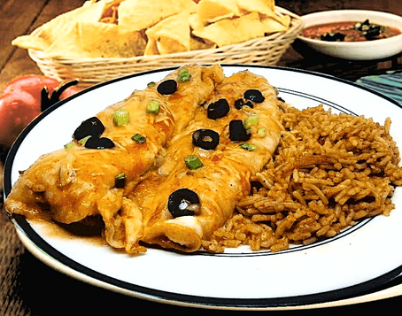 CHEESY CHICKEN ENCHILADAS