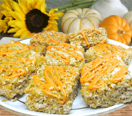 PUMPKIN PIE SPICE 'RICE KRISPIES' TREATS