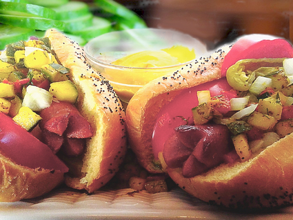 Chicago Hot Dog With Fresh Cucumber Relish
