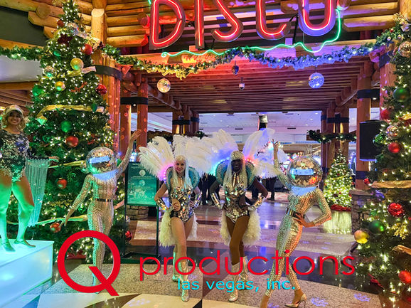 Characters themed in Disco outfits for hire in Las Vegas