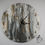 Thumbnail: Clock - Grey with a touch of gold (30 cm diameter)