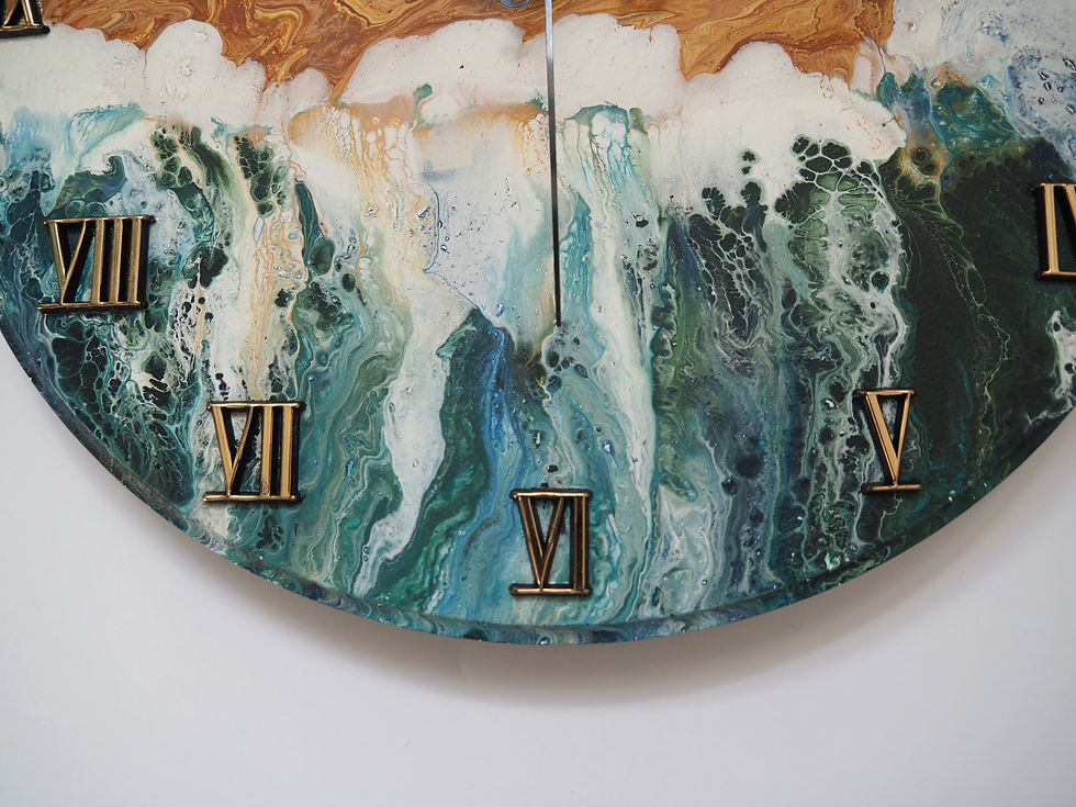 Thumbnail: Clock - Beach and Ocean (30 cm diameter)