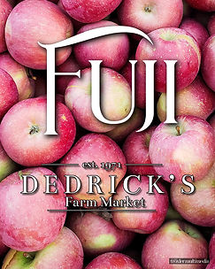 Fuji Apples at Dedrick's Farm Market in Dryden New York
