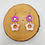 Thumbnail: Magenta & Pink Double Flower Earrings