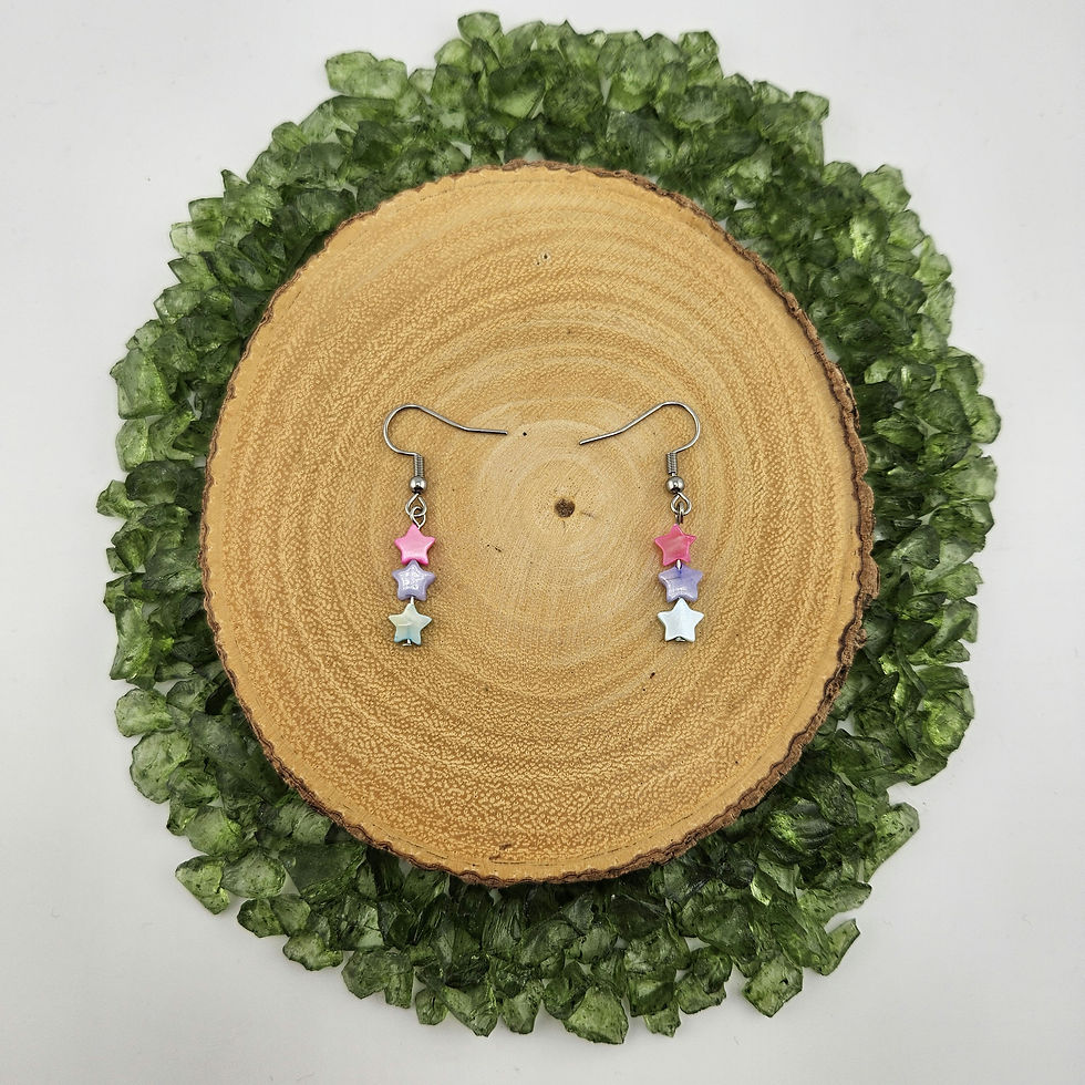 Thumbnail: Mini Star Bisexual Pride Earrings