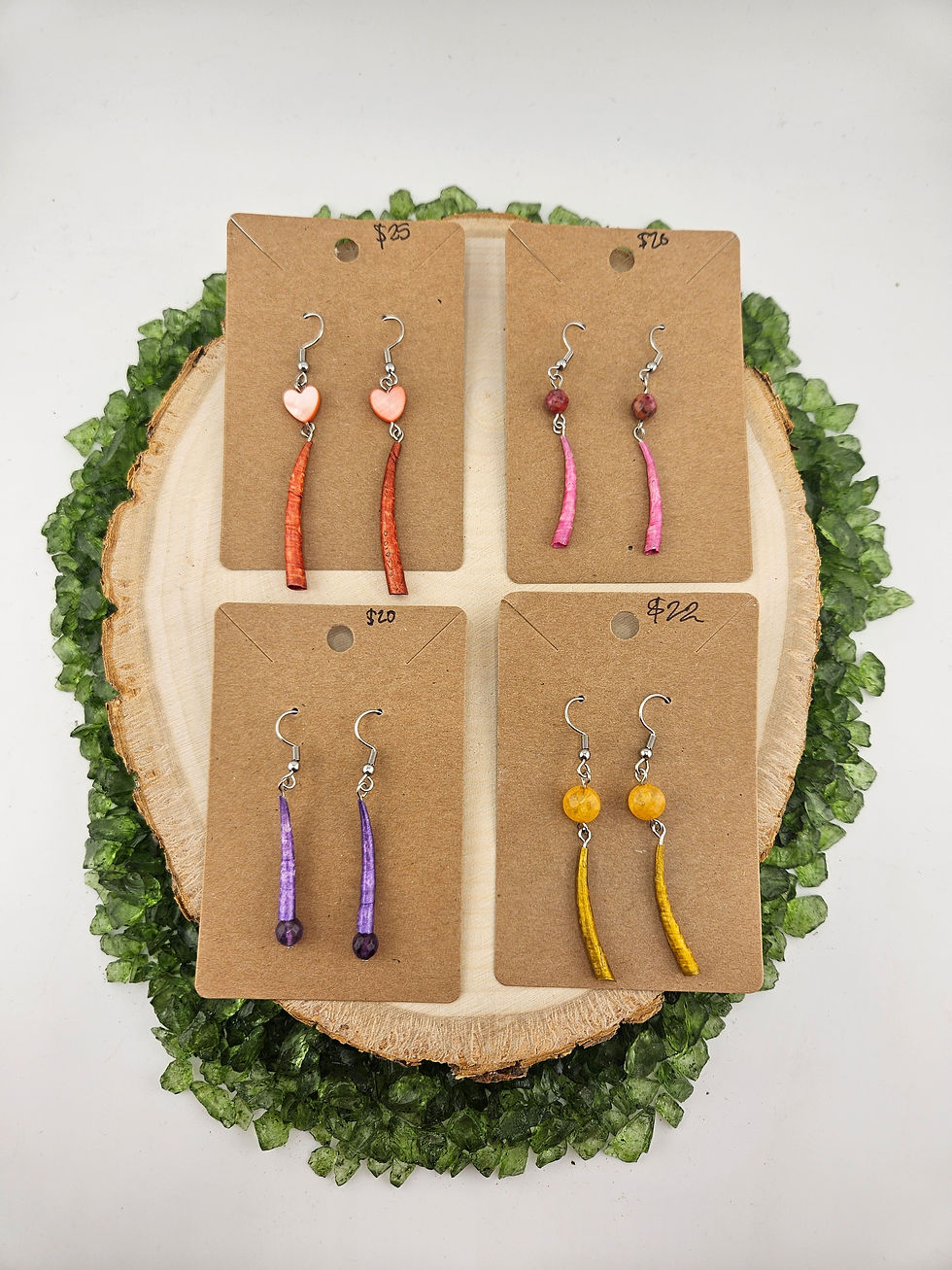 Thumbnail: Amethyst & Dentalium Earrings 