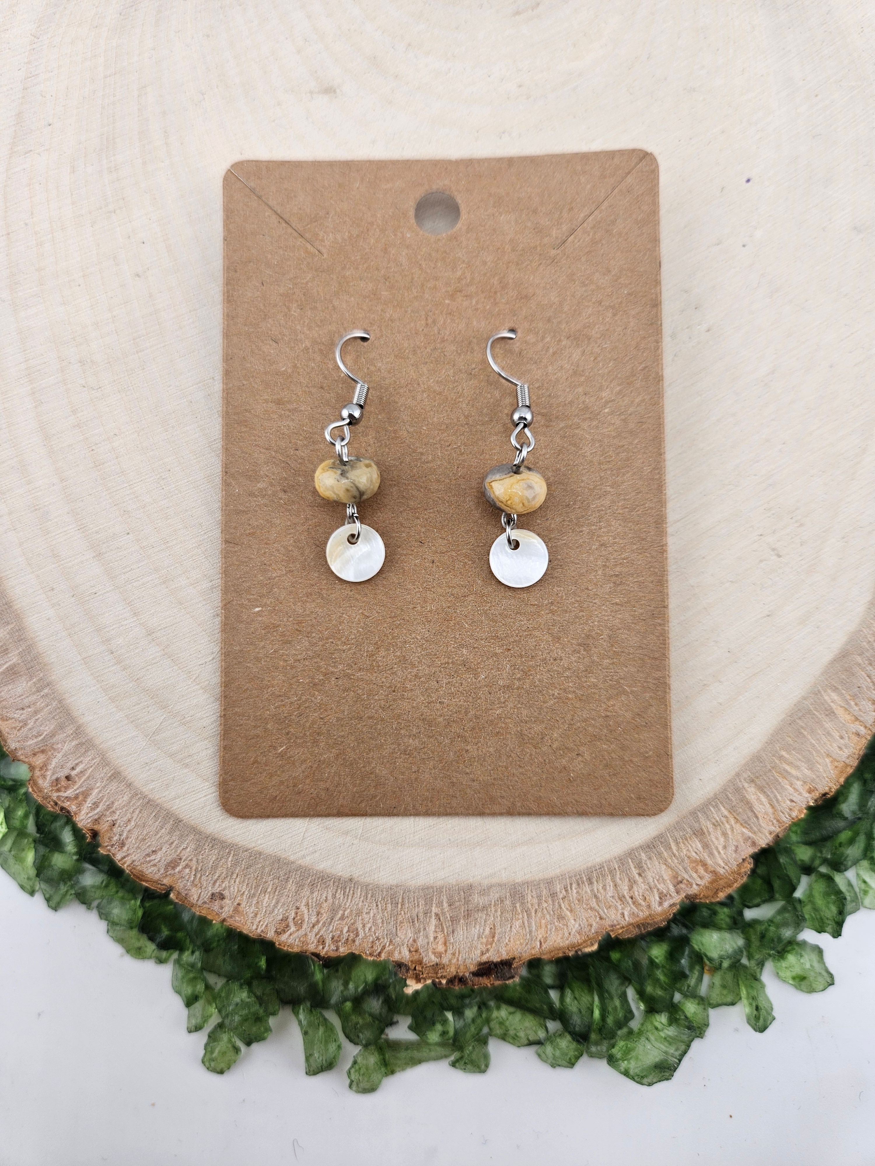 Stone & MOP Mini Earrings